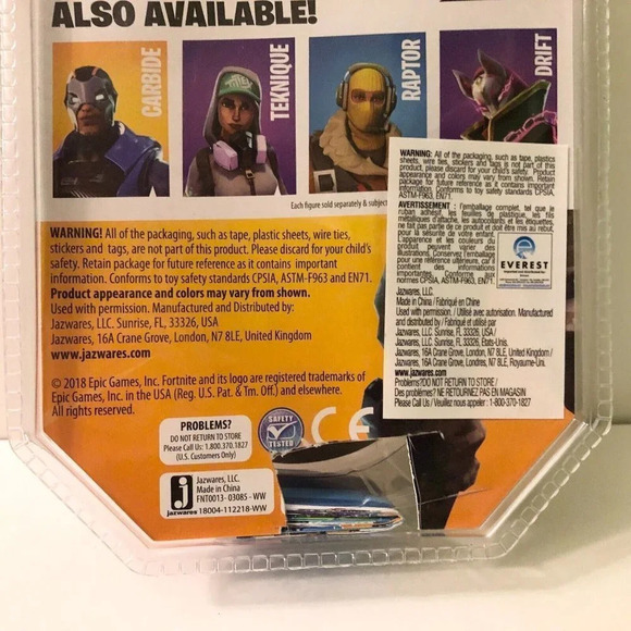 2018 Fortnite Bandolier Solo Mode  Action Figure Epic Games Damaged Box - Picture 10 of 16